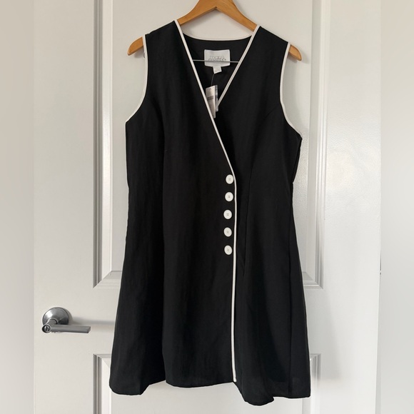 NWT Anthropologie Mare Mare Sleeveless Black A-Line Dress with White Trim - www.antelopusenergy.com NWT Anthropologie Mare Mare Sleeveless Black A-Line Dress with White Trim - www.antelopusenergy.com
